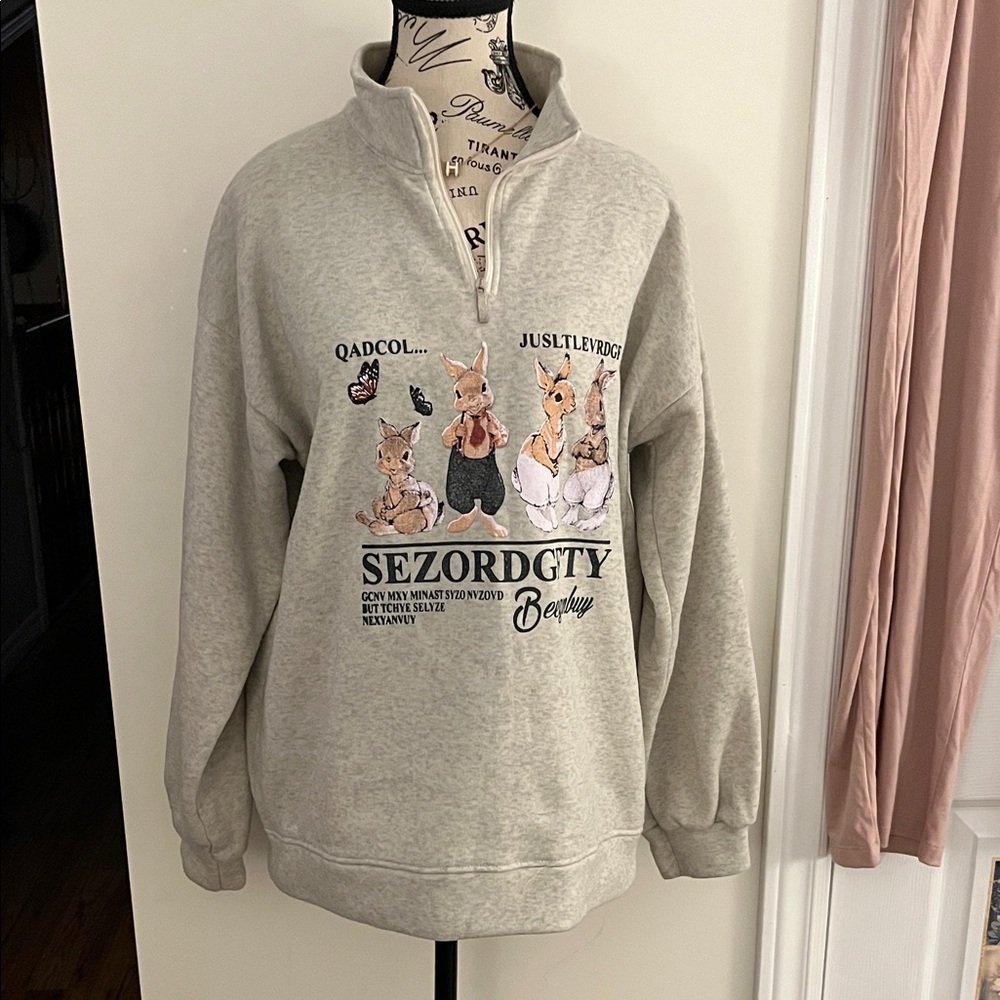 🍎Gray Women's Sweatshirt - Picture 1 of 10